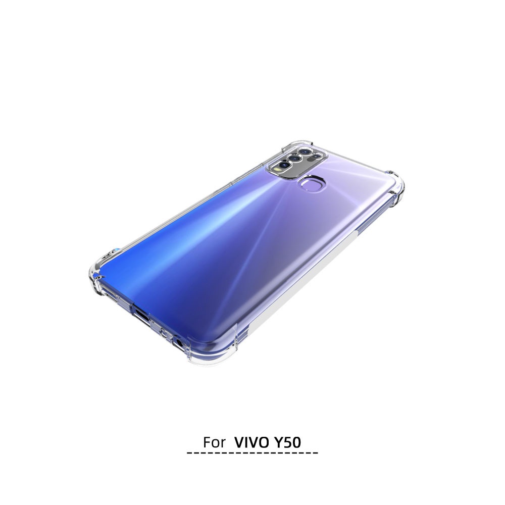 เคส Vivo Y50 ใสเสริมขอบและมุมกันกระแทก