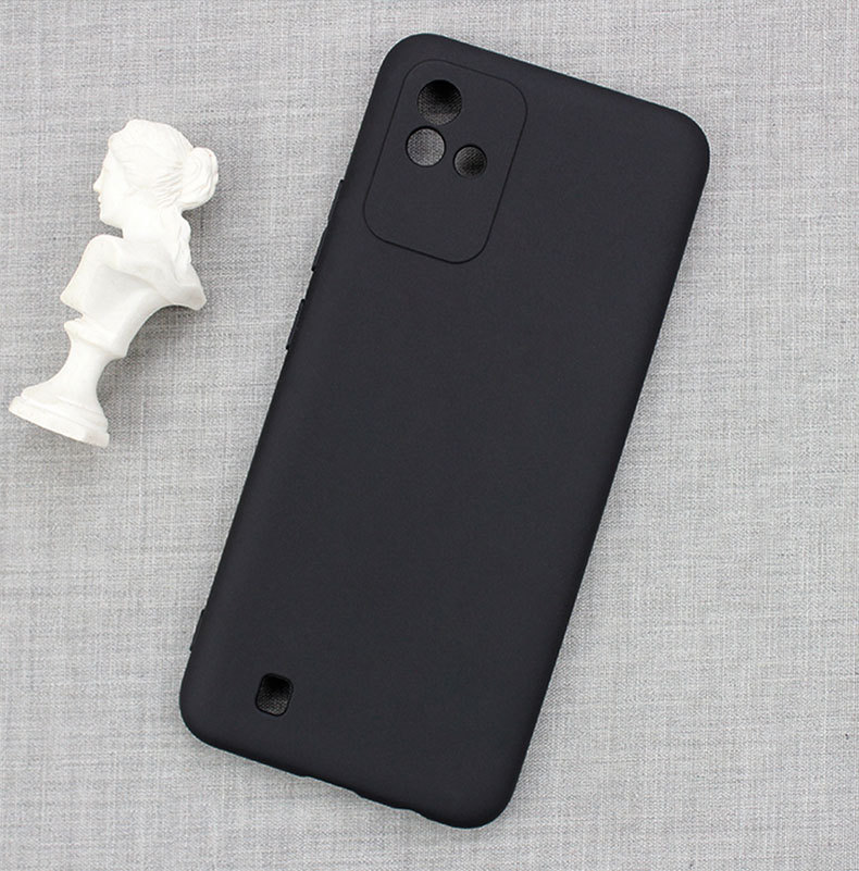 เคส realme Narzo 50i แบบ TPU บางอ่อนเรียบ สีดำ
