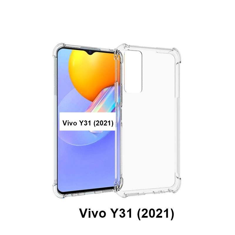 เคส Vivo Y31 (2021) แบบ TPU ใสเสริมขอบและมุมกันกระแทก