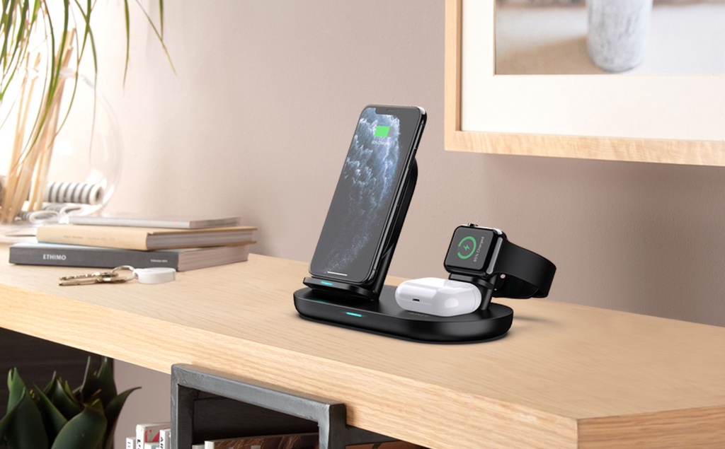 AUKEY LC-A3 แท่นชาร์จไร้สายสำหรับไอโฟน 20W Wireless Charged Station Stand