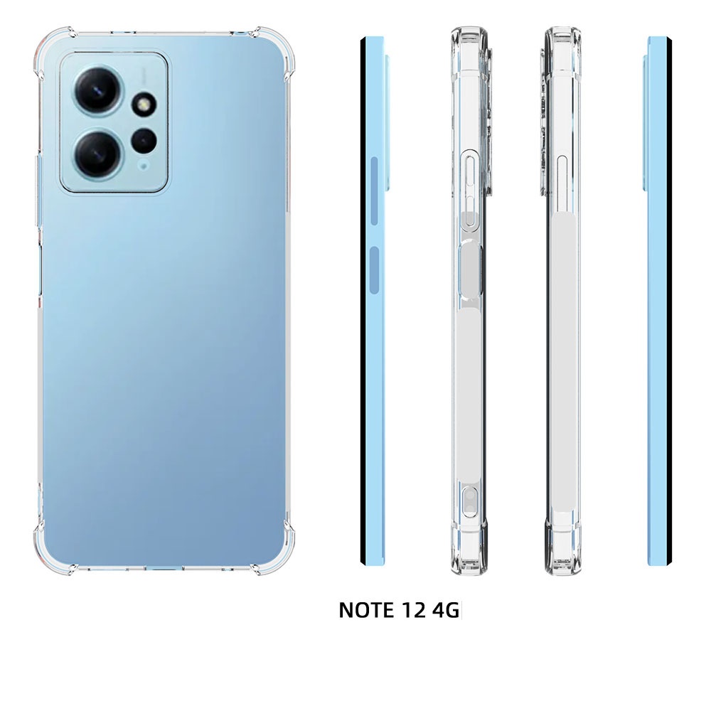 เคส redmi Note 12 4G แบบ TPU ใสเสริมขอบและมุมกันกระแทก
