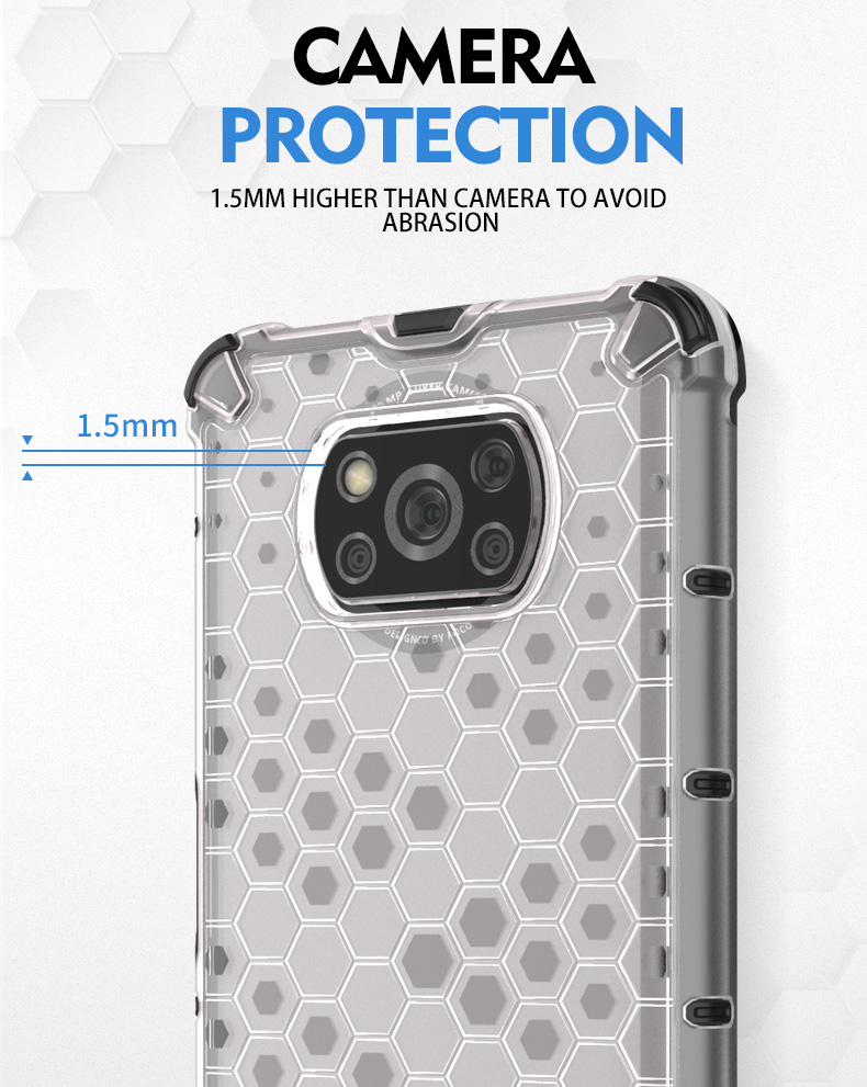 เคส POCO X3 NFC แบบรังผึ้งกันกระแทกได้