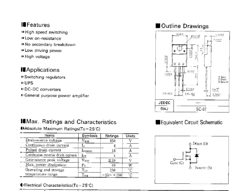 K889 TO-220 (2SK889)