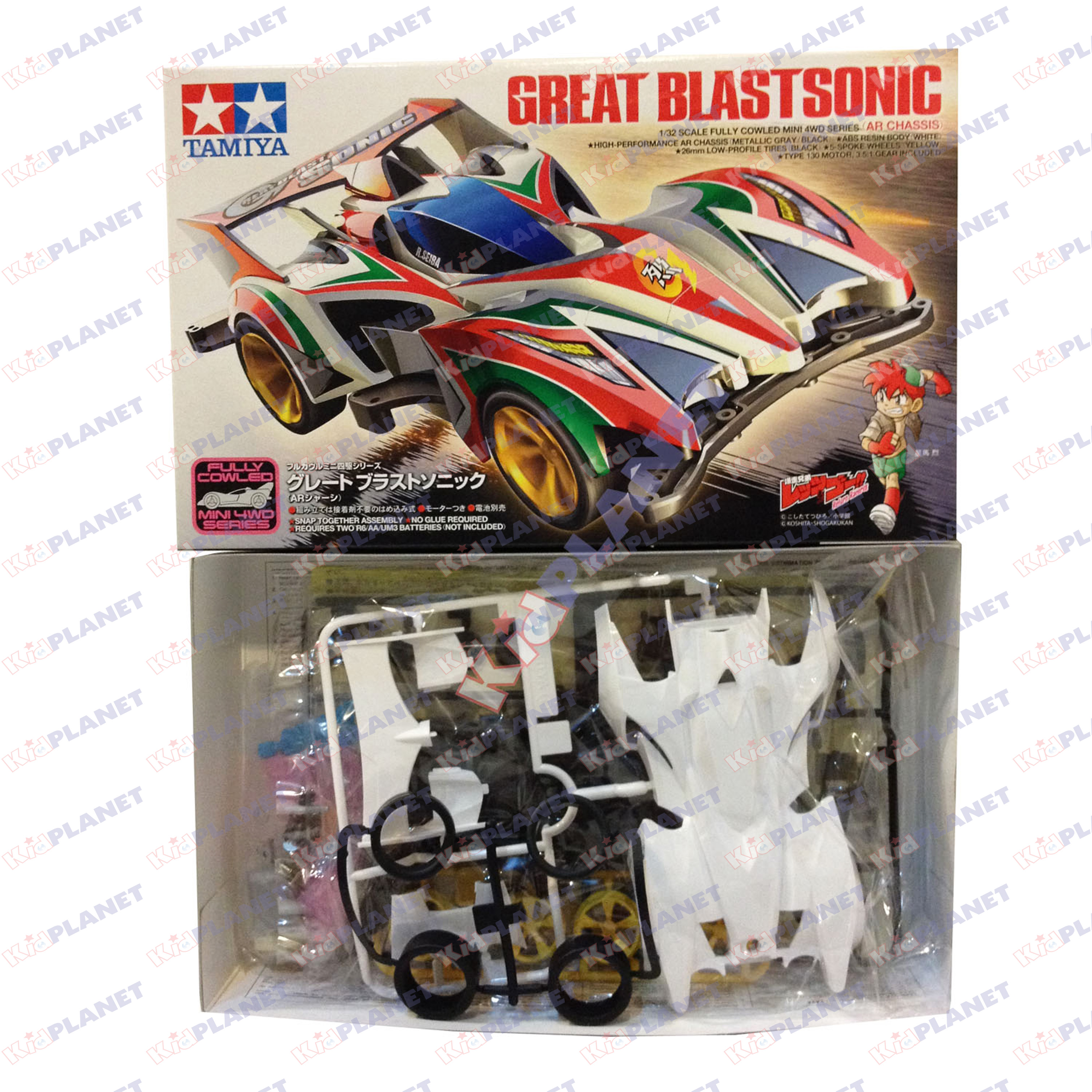 19446 Tamiya Mini 4WD Great Blast Sonic (AR Chassis)