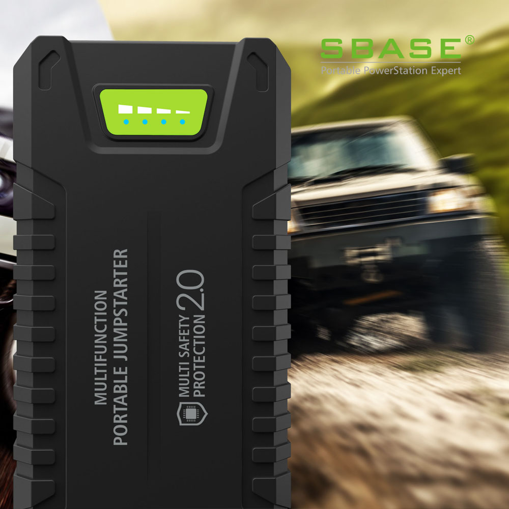 ที่ชาร์จแบตเตอรี่รถยนต์ฉุกเฉินขนาดใหญ่พิเศษ Jump starter คุณภาพสูง S-Base T242 / จั๊มสตาร์ท