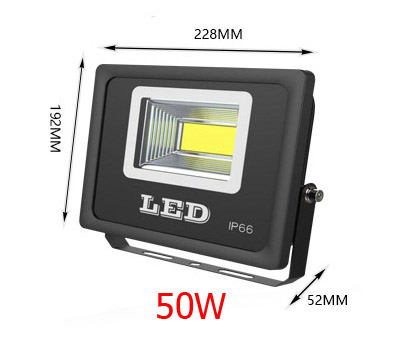 โคมไฟสนาม รุ่นใหม่ แสงสีขาว หลอด COB ขนาด 50 Watt 220 VoltAC