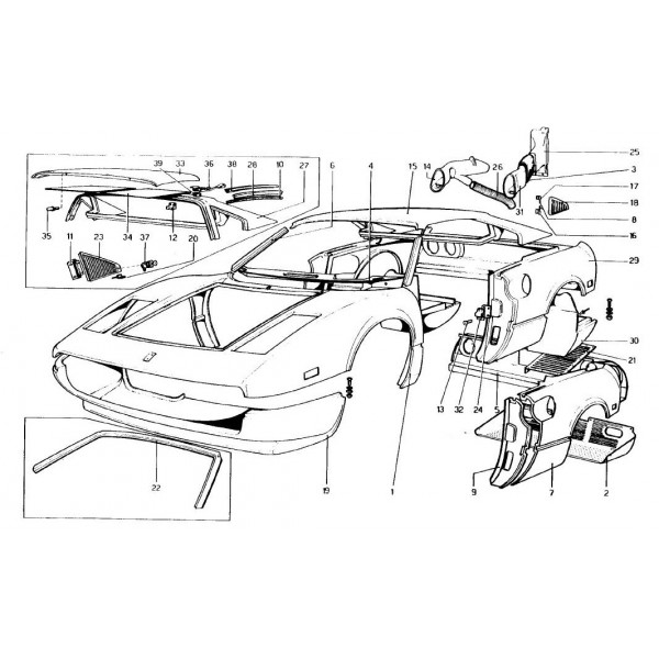 หนังสือ พาทแคตตาล็อก FERRARI 308 GT ปี 78
