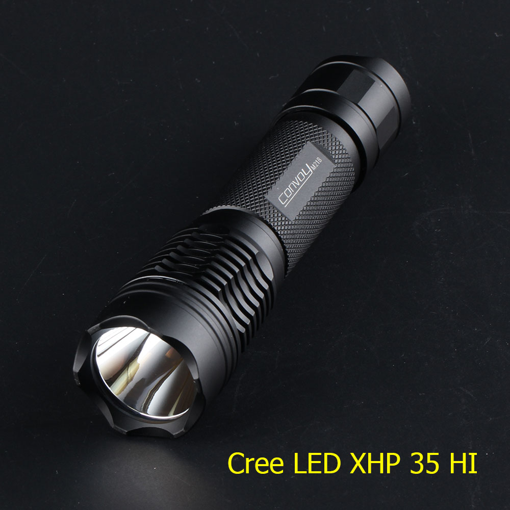 ไฟฉายแรงสูงขนาดเล็ก แสงสุดสว่าง ขนาดเหมาะมือมากๆ Convoy M21B Black หลอด Cree XHP35 HI (6500 K)