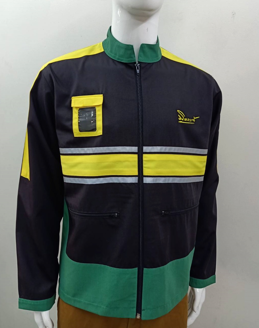 Jacket Casual เสื้อแจ็คเก็ตเซฟตี้ เทปสะท้อนแสง แจ็คเก็ตคลุมงาน แจ็คเก็ตเนื้อผ้าคอมทวิว และสั่งผลิตได้ พร้อมปัก