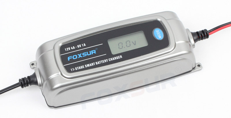 เครื่องชาร์จแบตเตอรี่รถยนต์ และรถจักรยานยนต์ ระบบอัตโนมัติคุณภาพสูง Foxsur จอดิจิตอล สินค้าพร้อมส่ง