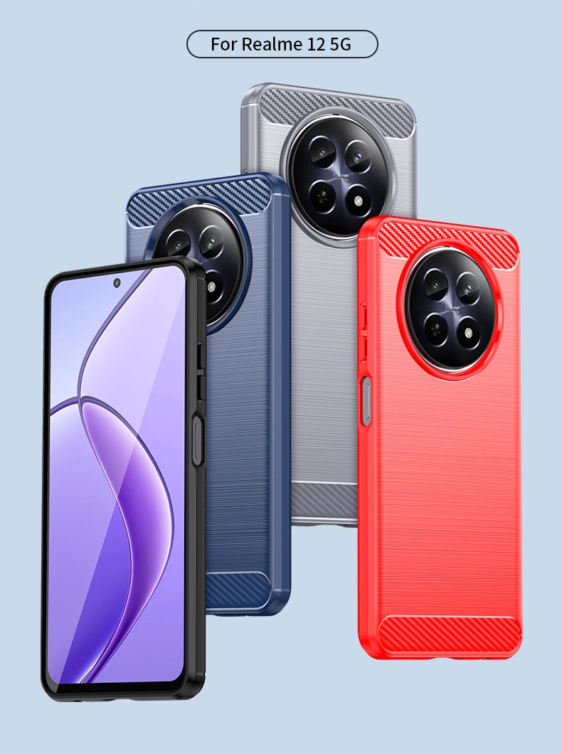 เคสสำหรับ realme 12 5G ผลิตจาก TPU กันกระแทกได้ (VICKIE)