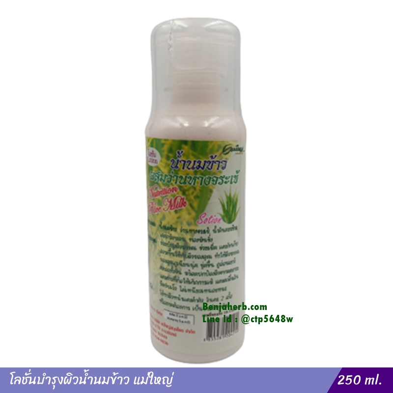 โลชั่นน้ำนมข้าว ผสมว่านหางจระเข้ แม่ใหญ่ฯ (250 ml.)