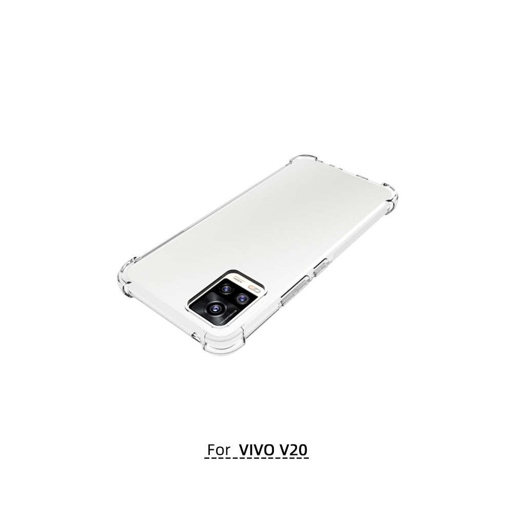 เคส Vivo V20 ใสเสริมขอบและมุมกันกระแทก