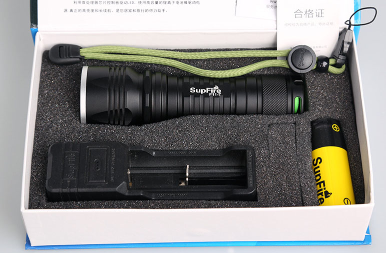 ไฟฉายพกพาแรงสูง Supfire รุ่น F11-T