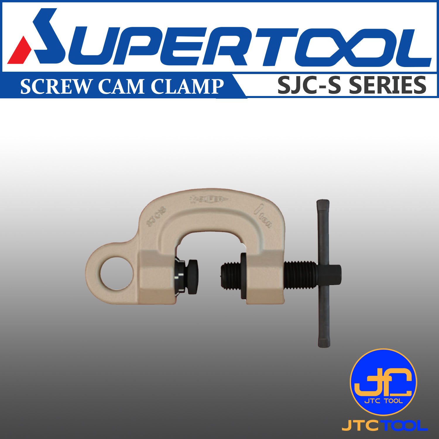 แคล้มยกเหล็ก - Screw Cam Clamp (J, Twist Cam Type) SJC-S Series [Brand: Supertool]
