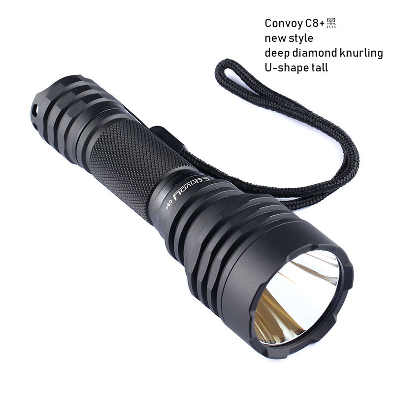 ไฟฉายพกพาคุณภาพสูง Convoy รุ่น C8 New version XPL Hi version รุ่นสีดำ
