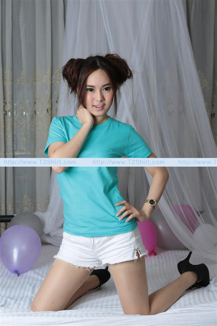เสื้อยืด คอกลม แขนสั้น สีเขียวมิ้นต์ Size 3XL