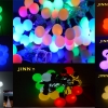 ส่งฟรี ไฟเชอรี่led ไฟปิงปองled 100 ลูก : ขนาด 2.2 ซม - สลับสี /Ping pong ball led 100 leds : 2.2 cm. size - RGB