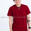 เสื้อยืด คอกลม แขนสั้น สีเลือดหมู Size 2XL