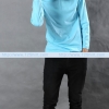 เสื้อยืด คอกลม แขนยาว สีฟ้าอ่อน Size M