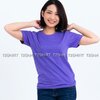 เสื้อยืด คอกลม แขนสั้น สีม่วงอ่อน Size S