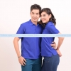 เสื้อโปโล TK แขนสั้น ทรงตรง สีน้ำเงิน Size XL