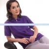 เสื้อโปโล TK แขนสั้น ทรงตรง สีม่วง Size 2XL