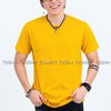 เสื้อยืด คอกลม แขนสั้น สีเหลืองมัสตาร์ด Size XL