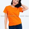 เสื้อยืด คอกลม แขนสั้น สีส้ม Size XL