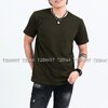 เสื้อยืด คอกลม แขนสั้น สีเขียวขี้ม้า Size XL