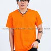 เสื้อยืด คอกลม แขนสั้น สีส้ม Size M