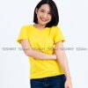 เสื้อยืด คอกลม แขนสั้น สีเหลือง Size XL