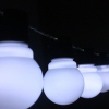 ส่งฟรี ไฟเชอรี่led ไฟปิงปองled 20 ลูก : ขนาด 5 ซม - สีขาว /Ping pong ball led 20 leds : 5 cm. size - White