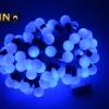 ส่งฟรี ไฟเชอรี่led ไฟปิงปองled 50 ลูก : ขนาด 2.2 ซม - สีฟ้า /Ping pong ball led 50 leds : 2.2 cm. size - Blue