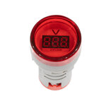 AD16-22VM Digital AC Voltage Meter Pilot Lamp วัดแรงดันไฟฟ้า 20-500VAC 22mm