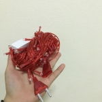 ไฟกระพริบ led ไฟหิ่งห้อย ไฟประดับ 50 led : สลับสี (สายสีแดง) / String light led 50 led: RGB (Red cable)