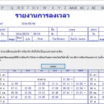 รายงาน excel easy report ของเครื่องสแกนลายนิ้วมือป้องกันการแก้ไข