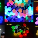 ส่งฟรี ไฟเชอรี่led ไฟปิงปองled 100 ลูก : ขนาด 2.2 ซม - สลับสี /Ping pong ball led 100 leds : 2.2 cm. size - RGB