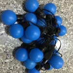 ส่งฟรี ไฟเชอรี่led ไฟปิงปองled 20 ลูก : ขนาด 5 ซม - สีฟ้า /Ping pong ball led 20 leds : 5 cm. size - Blue