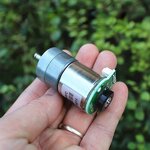 มอเตอร์เกียร์ DC 12V พร้อม Encoder วัดรอบ Geared Motor with Encoder 64 RPM