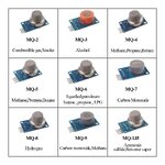 MQ Series Gas Sensor Module เซ็นเซอร์ตรวจจับควัน แก๊ส MQ-2/MQ-3/MQ-4/MQ-5/MQ-6/MQ-8/MQ-135