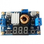 XL4015E1 DC-DC Adjustable Step-Down Module 4V-38V to 1.25V-36V 5A with Voltmeter พร้อม Heat Sink และ สกรู