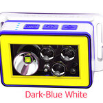 ไฟฉายคาดศีรษะแบบมีไฟ 3 สี แดง น้ำเงิน เขียว และแสงขาวปกติ และมี COB มีอินฟราเรด Santafe Fire T81 ตัวไฟฉายสีน้ำเงิน ขาว