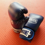 นวมซ้อมชก แบบเต็มใบสีน้ำเงิน