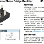 SKBPC3516 บริดจ์สามเฟส 35A 1600V