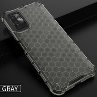 เคส Xiaomi Redmi Note 10 5G ลายรังผึ้งกันกระแทกได้ สีเทาดำ