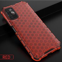 เคส Xiaomi Redmi Note 10 5G ลายรังผึ้งกันกระแทกได้ สีแดง