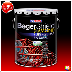 BegerShield Diamond Supergloss Enamel Primer #BD-1264 เบเยอร์ชิลด์ ไดมอนด์ บีดี-1264 (ฟิล์มสีส้ม)