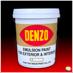 สีน้ำภายนอก เดนโซ่ Denzo Exterior Emulsion Paint (เฉดธรรมดา)