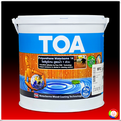 TOA Polyurethane Waterborne ทีโอเอ โพลียูรีเทน สูตรน้ำ ชนิดด้าน สำหรับภายใน